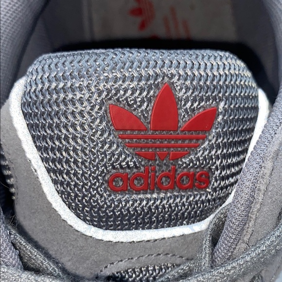 Adidas Tresc Run Grey Scarlet Men's Athletic Shoes Size 13 - Picture 8 of 13